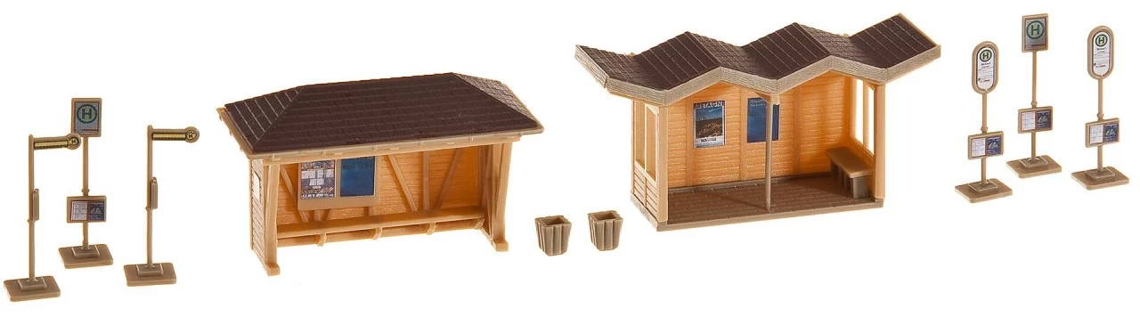 Faller 2 Bus-Wartehäuschen – Bild 3