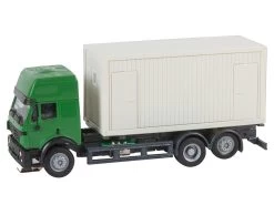 Faller 161480 H0 Car System LKW Mercedes SK'94 Mit Baucontainer Herpa
