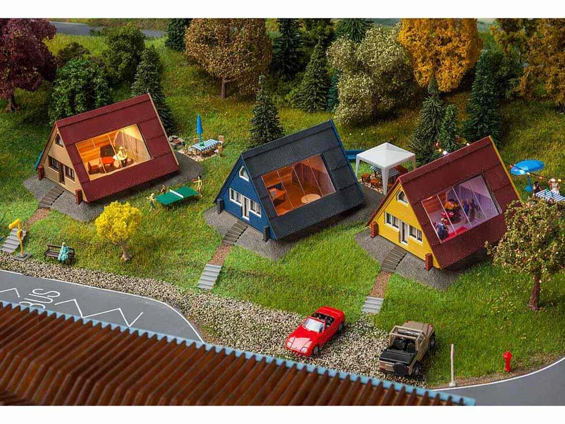 Faller 130606 H0 Ferienhäuser 3x