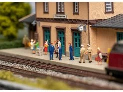 Faller 180237 H0 Figuren Bahnpersonal & Schaffnerpfiff Mit Mini-Sound-Effekt