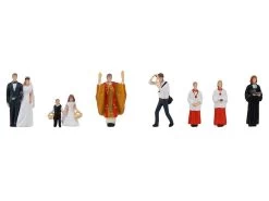 Faller 151610 H0 Figuren Brautpaar Mit Pfarrer