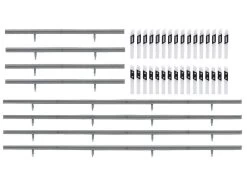 Faller 180535 H0 Leitplanken 32x Begrenzungspfähle 1600mm