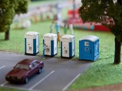 Faller 180543 H0 Mobile Toilettenkabinen TOI TOI