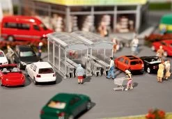 Faller 180606 H0 Moderner Einkaufswagen Unterstand