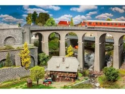 Faller 120466 H0 Viadukt-Set Gebogen 2-gleisig