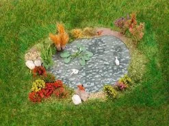 Faller 181278 H0 Ziergarten Mit Gartenteich